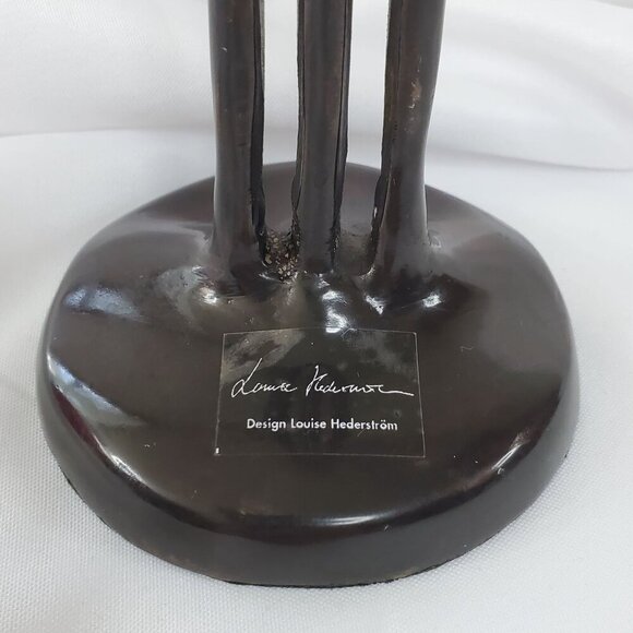 Louise Hederstrom Couple Statue, Two Become One, Bronze Modernist Human Figure - Picture 6 of 8